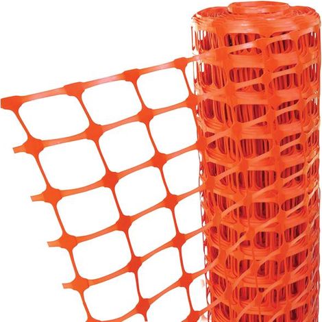 Faithfull 0950-ORANGE-4KGTB Orange Barrier Fencing 1m x 50m FAIBARRIER (1/2)