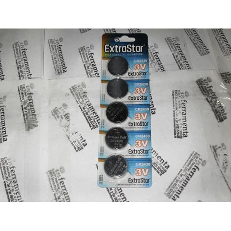 Pile bouton au lithium CR2430 3V pour calculatrices tA lA commandA es