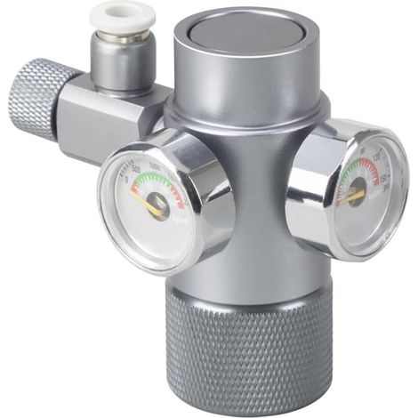 CO2 Regulator for Aquarium, CO2 System Kit with Double Pressure Gauge and Check Valve (W21.8) for Planted Aquariums and Tanks (1/5)