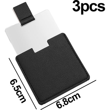 Petit miroir de poche, miroir de beauté en acier inoxydable, miroir de maquillage (1/5)