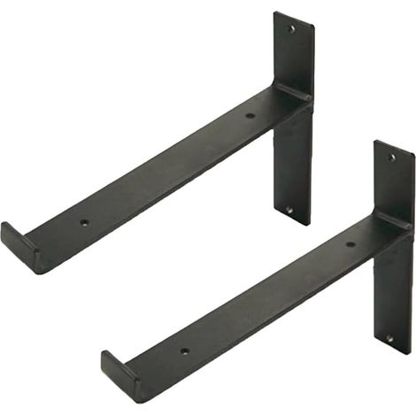 2pièces Étagère Murale Fer Support Mural Multifonctionnel Lot de Étagères pour Maison Chambre Yoga avec Vis Fournies (1/5)