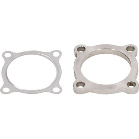 Turbo exhaust downpipe flange 2.5in ID 4-bolt with 304 stainless steel gasket, suitable for T3 50AR T3 T4 GT35 Turbo series (1/5)