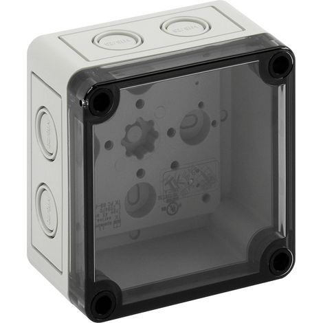 Spelsberg TK PS 99-6-tm Installations-Gehäuse 94 x 94 x 57 Polycarbonat, Polystyrol (EPS) Lichtgrau (1/2)