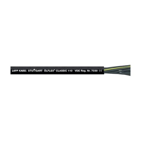 Cable eléctrico lapp classic 110 bk 4g 1mm² 1000 m