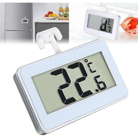 Thermomètre numérique pour congélateur et réfrigérateur, pièces détachées, thermomètre sans fil avec moniteur de température intérieure (grand écran LED blanc), trois modes (1/5)