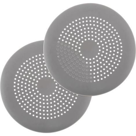 Pinces à cheveux rondes en silicone avec ventouses, pour salle de bain, baignoire, cuisine, grises (1/5)