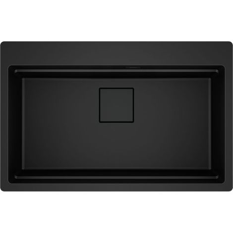 Franke Einbaubecken KNG 610-73 A Black C Drehknopf Black matt Collect. (1/2)