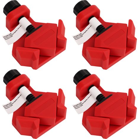 Lot de 4 pinces d'angle à ressort à 90° pour l'entretien et le bricolage de meubles en bois (1/5)