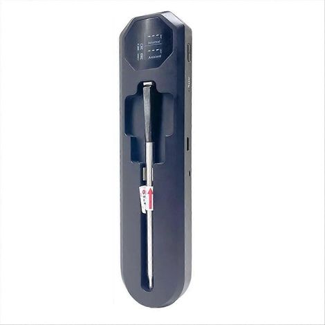 Kabelloses digitales Fleischthermometer, Doppelthermometer, Keramiksonde, IPX7 wasserdicht, Bluetooth, geeignet zum Grillen und Backen im Backofen. (1/5)