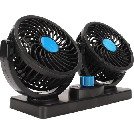 12-V-Autolüfter, Doppeldüsen-Kabinenkühler, Zigarettenanzünderadapter, 360°-Drehung, leistungsstark und leise (1/5)