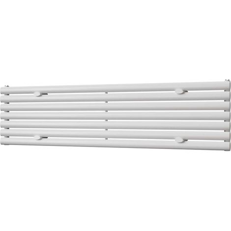 Omeara Axis - White Horizontal Radiator H406mm x W1600mm Single Panel (1/3)