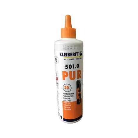 Colla PUR D4 rapida KLEIBERIT 501.0 - biberon da 0,5kg - 501.0.8101