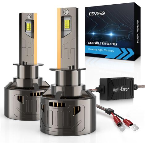 H1 LED Bulbs 36000LM 200W LED CANBUS Lamp Ready for 12V Car (1/5)
