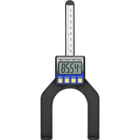 Règle de précision numérique pour la hauteur, l'ouverture et la profondeur (0-80 mm) avec base magnétique (1/4)