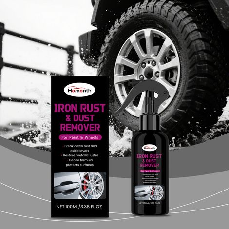 Felgen-Rostentferner-Spray – Reinigt Metallrost, poliert Felgen und dient der täglichen Pflege – 100 ml -- BIEMMEDUE (1/5)