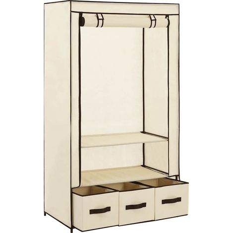 Maison Exclusive - Armadio Crema 87x49x159 cm in Tessuto (1/5)