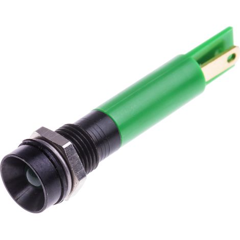 Voyant LED lumineux Vert RS PRO, dia. 8mm, 230V c.a. ( Prix pour 1 )