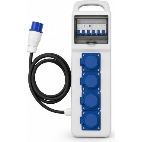 IP44 Wired Industrial Socket Box 2 m for Outdoor Use (1/5)