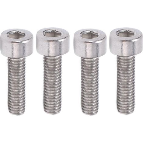 6 vis à tête fraisée plate pour vélo, boulons hexagonaux coniques en alliage d'aluminium, lot de 6, adaptées aux VTT et bicyclettes de montagne (1/5)