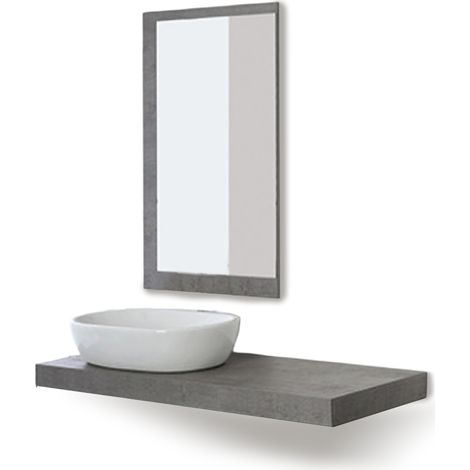 Hängendes Badezimmer-Set SHELF in Grau (1/5)