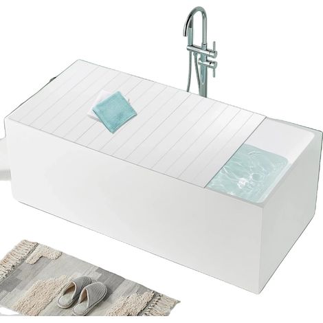 Cubierta de bañera plegable de PVC, impermeable y a prueba de polvo, de alta capacidad de carga. (1/5)