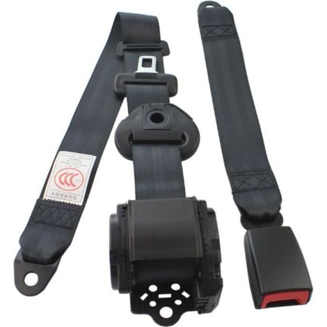 Ceinture sécurité réglable 3 points – 45 cm – Universelle voiture – Confort (1/4)