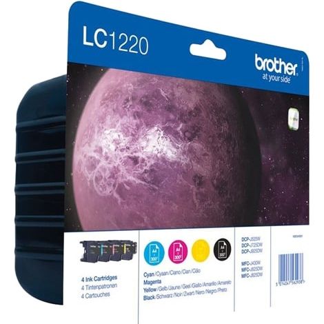 Brother - brother lc-1220 value pack black/color - lc1220valbp -