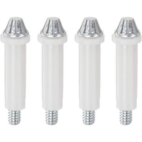ALLIANDISLot de 4 pivots inférieurs réglables à deux volets pour porte pliante de poche accordéon, porte de grange (1/5)