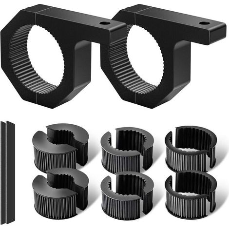 Work light mounting bracket 19-32mm, universal clamp mount for motorcycle, 4x4, ATV, UTV, truck, boat, roof rack (1.5"/2") 2 pieces (1/5)