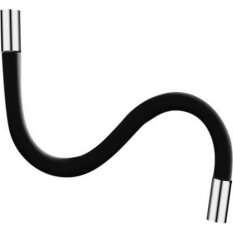 Accessoires de Robinet de Cuisine en Tube de Silicone Flexible Interface Universelle Tuyau D'Extension de Robinet D'Eau à 360 DegréS - Noir, 50 Cm (1/4)