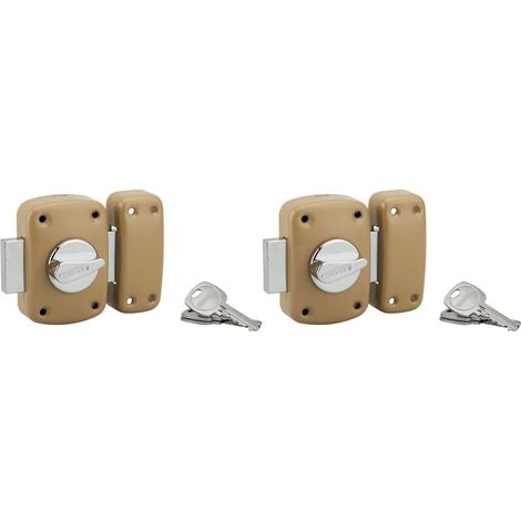 Set mit 2 Corvet-Knauf-/Zylinderschlössern, 45 mm, Bronze THIRARD
