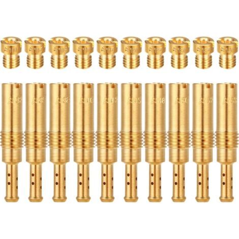 Ensemble de 20 jets de carburateur (10 jets principaux de carburateur et 10 jets pilotes lents), accessoires de carburateur PWK Keihin OKO CVK KOSO PE PWM (1/3)