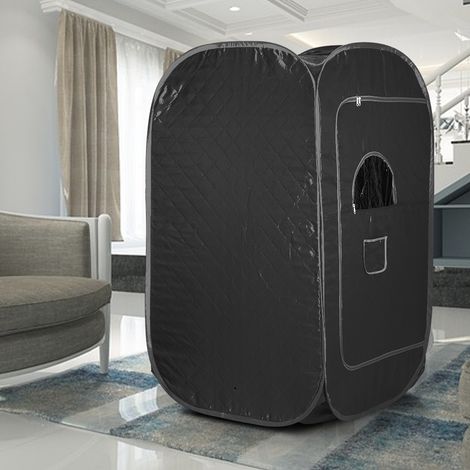 Yongqing – Sauna infrarouge portable 2L avec chaise pliante – Dimensions 80×80×135cm – Température réglable 55-60°C – Chauffage rapide en 12 min (1/7)