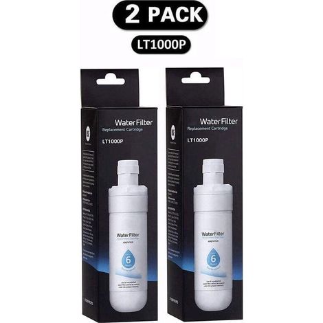 Lot de 2 filtres (LT1000P) Réfrigérat, filtre à eau du réfrigérat (1/5)