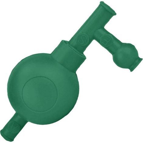 Remplisseur Quantitatif Distribution Liquide Précise et pour Pipette en Caoutchouc Vert 3 Soupapes Contrôle de L'évacuation D'air pour Laboratoires Chimiques (1/5)