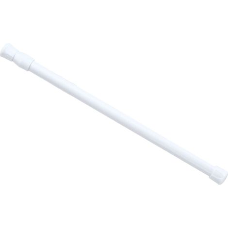 Barre de tension réglable à ressort pour rideau de douche extensible, tringle à rideaux pour placard ou fenêtre (1/5)