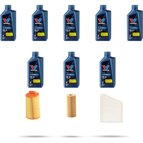 Kit tagliando 3 FILTRI e 8L OLIO compatibile con Mercedes Classe E (w211,S211) E200 Kompressor 120kw dal 2002 al 2006 (1/5)