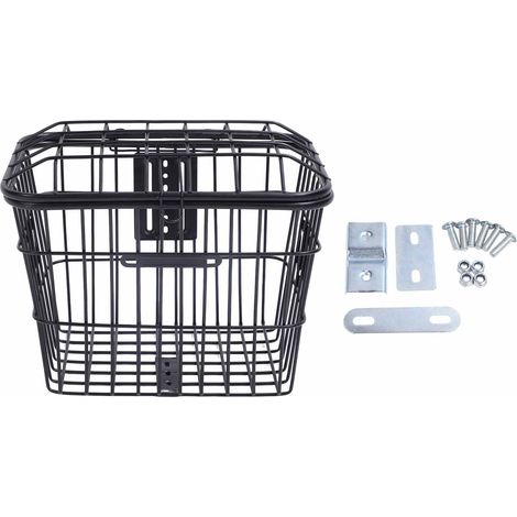 Panier métallique arrière pour vélo électrique, grande capacité, avec couvercle, pour sacs, courses et légumes, rangement de transport. (1/5)