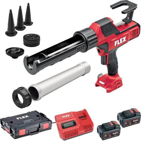 Pistolet à silicone Flex CG 310/600 + P-Set 55 R 18V 5Ah