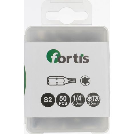 Fortis Bit 1/4 DIN3126 C6,3 TX20 50er Pack