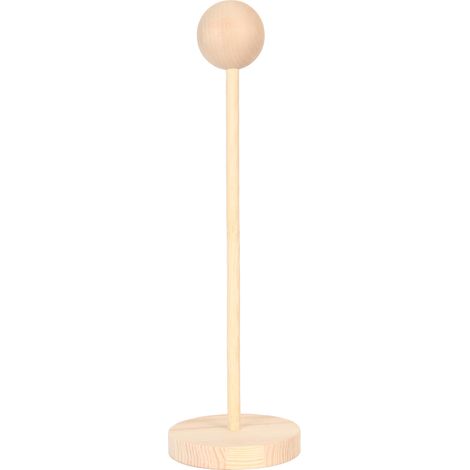 Porte-perruque en bois multipurpose stable solide durable support pour cheveux salon maison 1/6 (1/5)