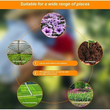 PH-Mètre du Sol, Testeur De PH du Sol 4 en 1 Numérique, Testeur D'humidité du Sol-lumière-pH-température, Kits d'outils de Jardinage pour Le Soin des Plantes (1/3)