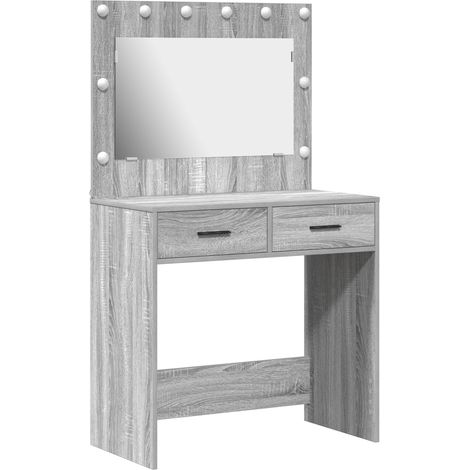 Coiffeuse，Table de maquillage Sonoma gris 78.5 x 41 x 135 cm Bois d'ingénierie CFW917551 (1/5)