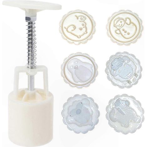 DIY-Kuchenform, Mondkuchenpresse für das Mittherbstfest, Tiermotivstempel, 50 g, selbstgemachtes Backen (1/5)