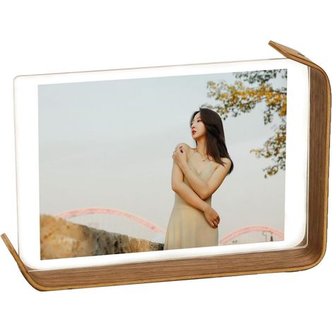 Cadre Photo a Poser, Cadre Photo En Bois, 13 x 18 cm, Brun (1/5)