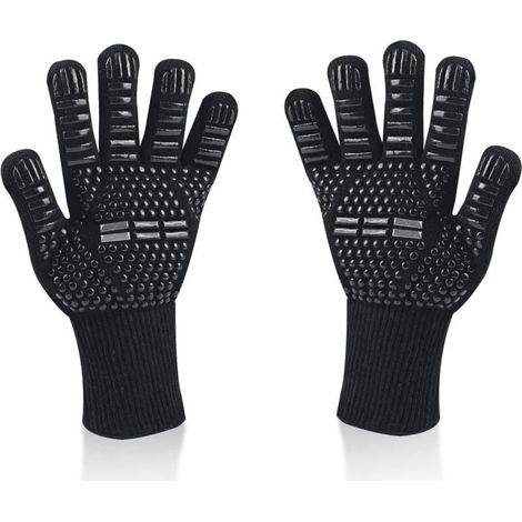 Gants Cuisine Silicone 800°C, Ignifuges protection avant-bras (1/5)