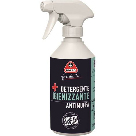 Soluzione detergente igenizzante antimuffa, uso interno ed esterno, conf.spary 500 ml