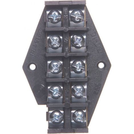 Placa de derivación ZPT /10mm2/ 5 vías negra ZPT 5-10.0 83006007