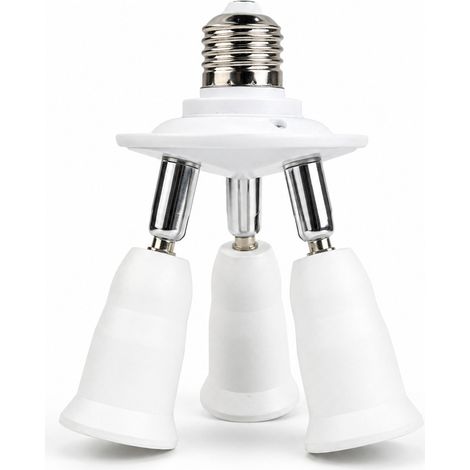 Fourniture de douilles et de supports de lampe universels de conversion E27/E40 vers 3E27, vente directe.