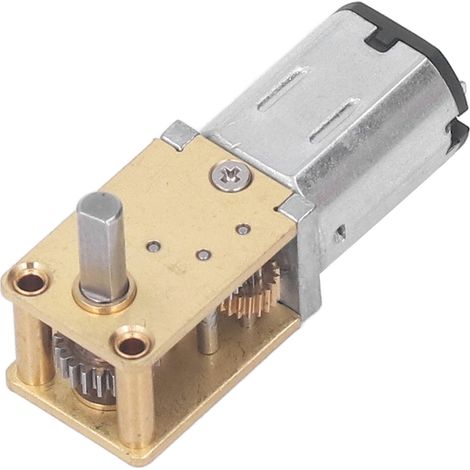 Getriebemotor DC 6V Einwellen-Turbo-Schneckenmotor Drehzahlreduzierungsmotor für Maschinenersatz 68 U/min 1:118 (1/5)